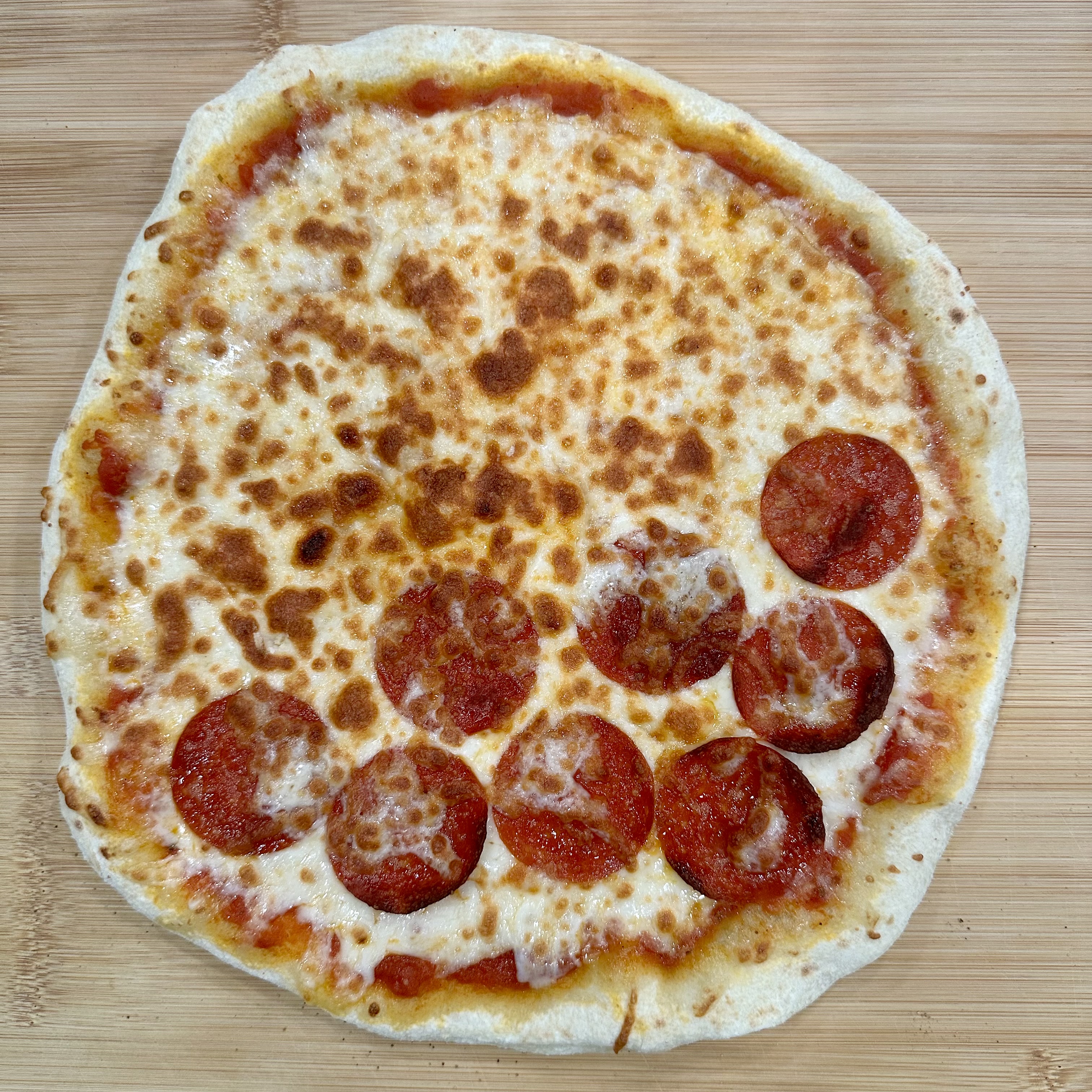 Fresh pizza from the oven